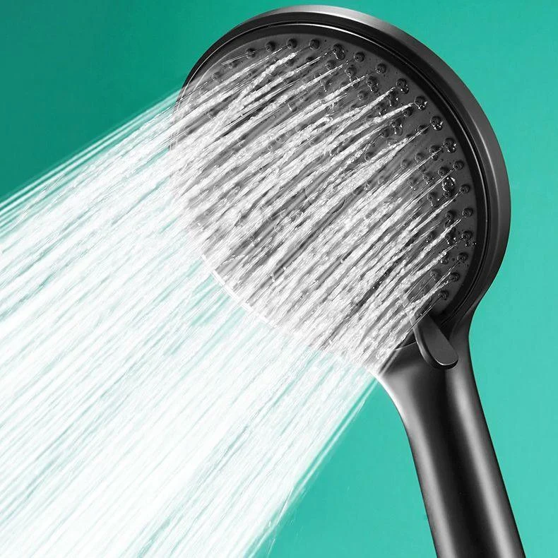 Round Shower Head Plastic Handheld Shower Head with Adjustable Spray Pattern -Bathlova