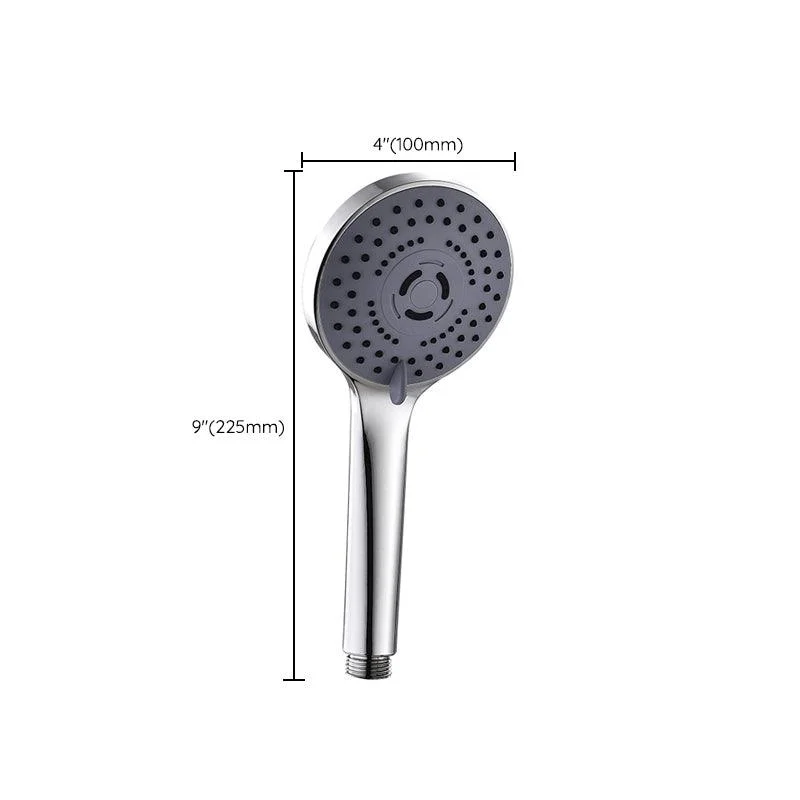 Round Shower Head Plastic Shower Head with Adjustable Spray Pattern -Bathlova