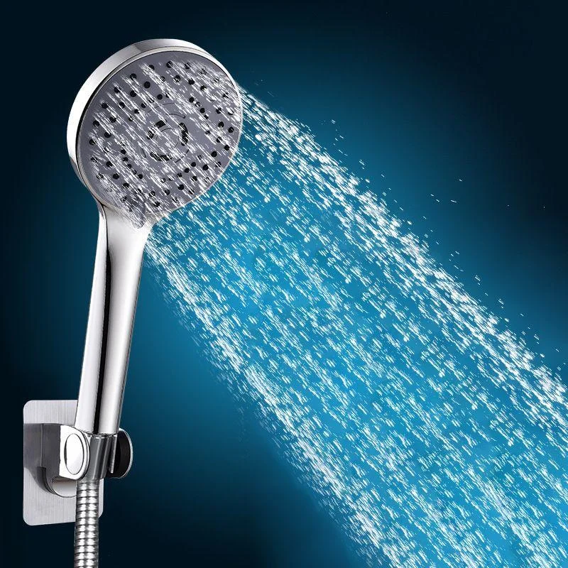 Round Shower Head Plastic Shower Head with Adjustable Spray Pattern -Bathlova