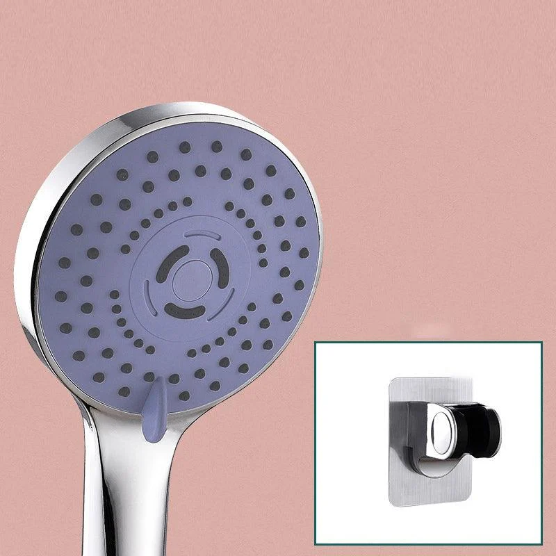 Round Shower Head Plastic Shower Head with Adjustable Spray Pattern -Bathlova