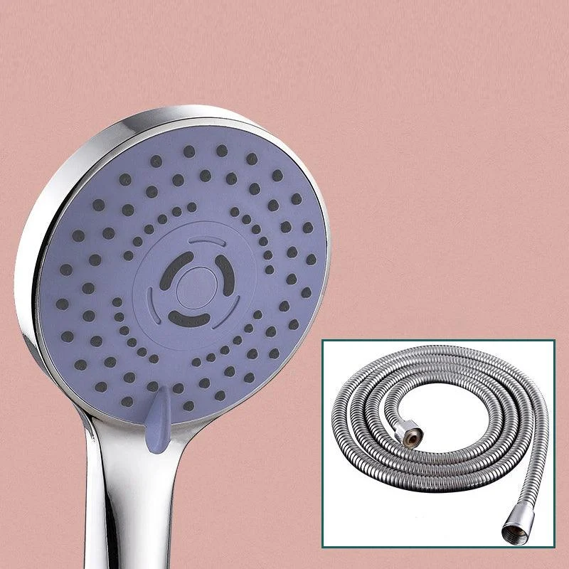 Round Shower Head Plastic Shower Head with Adjustable Spray Pattern -Bathlova