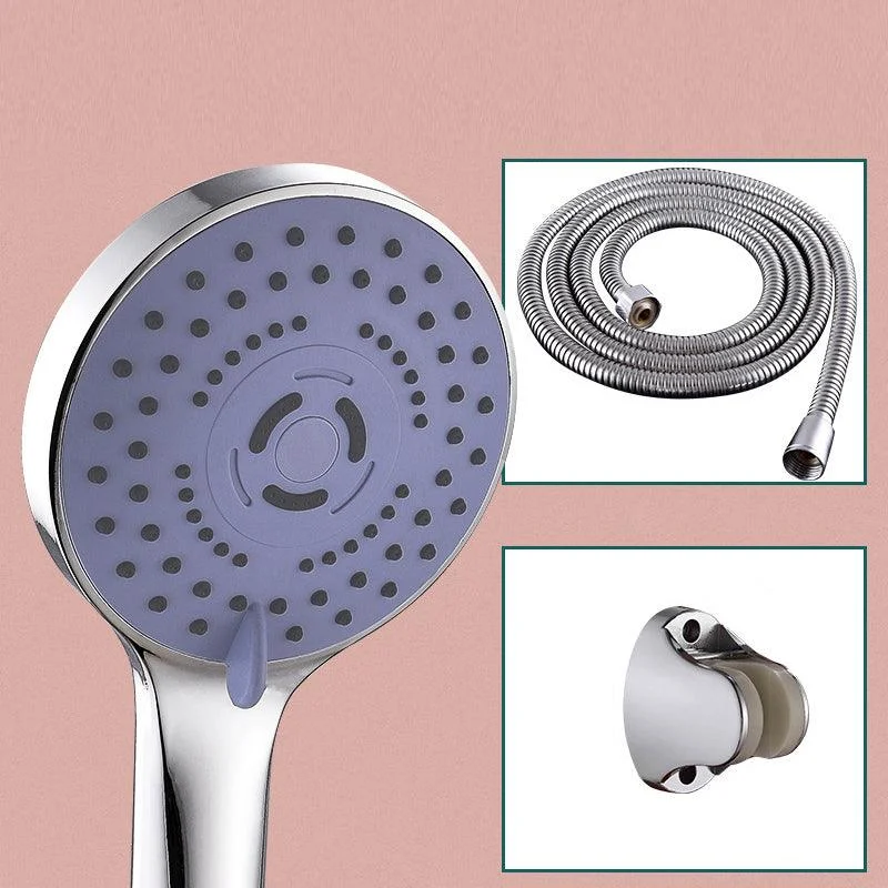 Round Shower Head Plastic Shower Head with Adjustable Spray Pattern -Bathlova