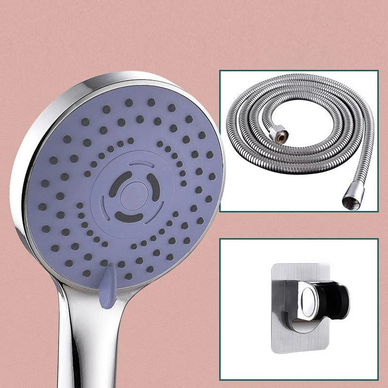 Round Shower Head Plastic Shower Head with Adjustable Spray Pattern -Bathlova