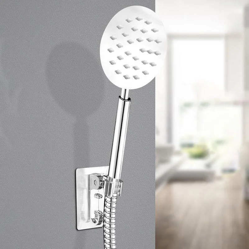 Round Shower Head Stainless Steel 3 Sprays Wall-Mounted Handheld Shower Head -Bathlova