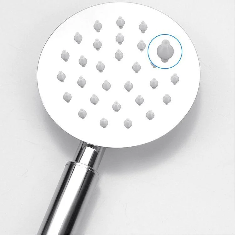 Round Shower Head Stainless Steel 3 Sprays Wall-Mounted Handheld Shower Head -Bathlova