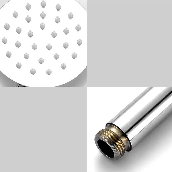 Round Shower Head Stainless Steel 3 Sprays Wall-Mounted Handheld Shower Head -Bathlova