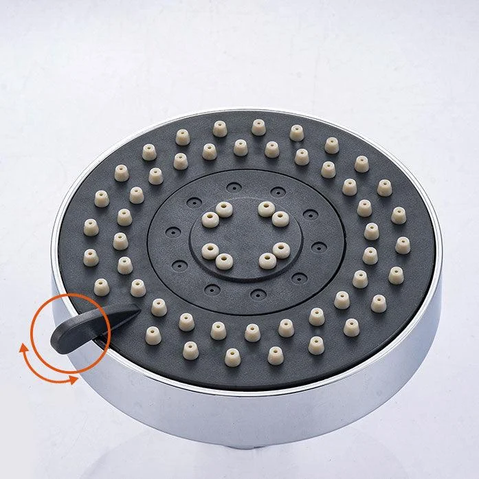 Round Small Top Shower Head Wall-Mount Adjustable Shower Head -Bathlova