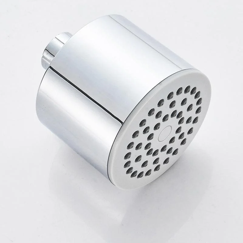 Round Stainless Steel Showerhead in Silver Wall-Mount Showerhead -Bathlova