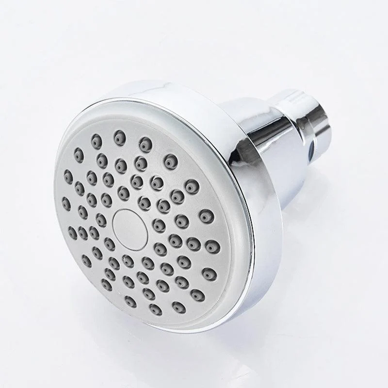 Round Stainless Steel Showerhead in Silver Wall-Mount Showerhead -Bathlova