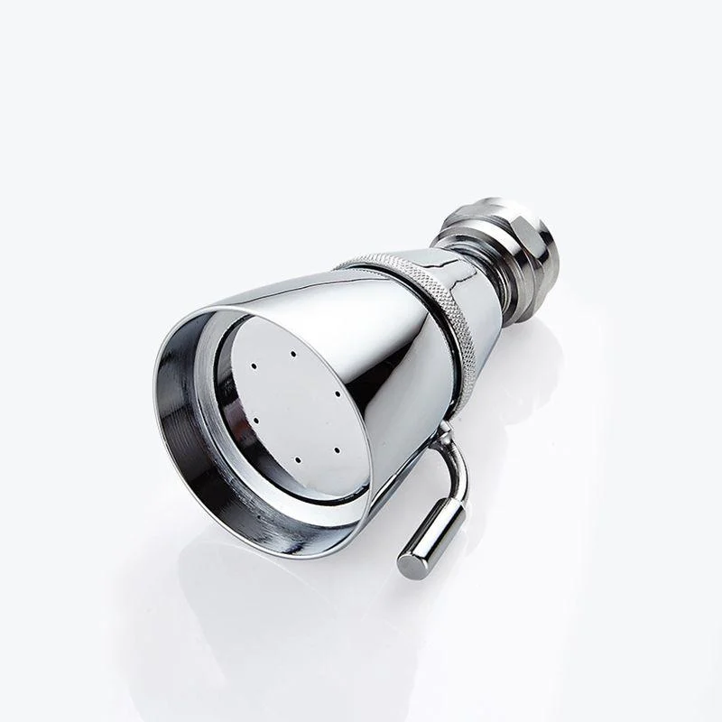 Round Stainless Steel Showerhead in Silver Wall-Mount Showerhead -Bathlova