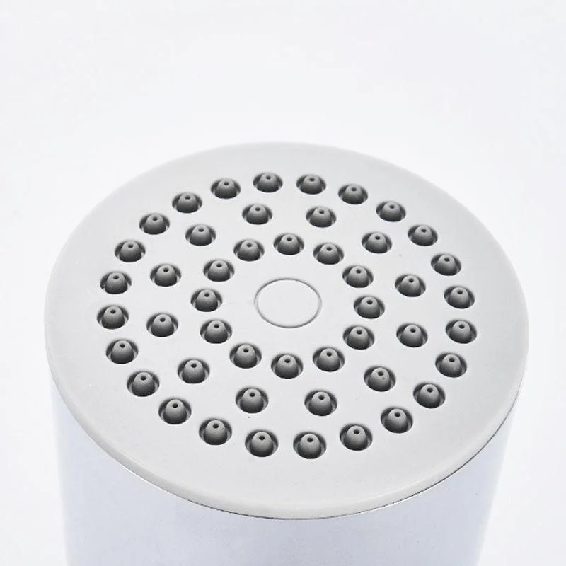 Round Stainless Steel Showerhead in Silver Wall-Mount Showerhead -Bathlova