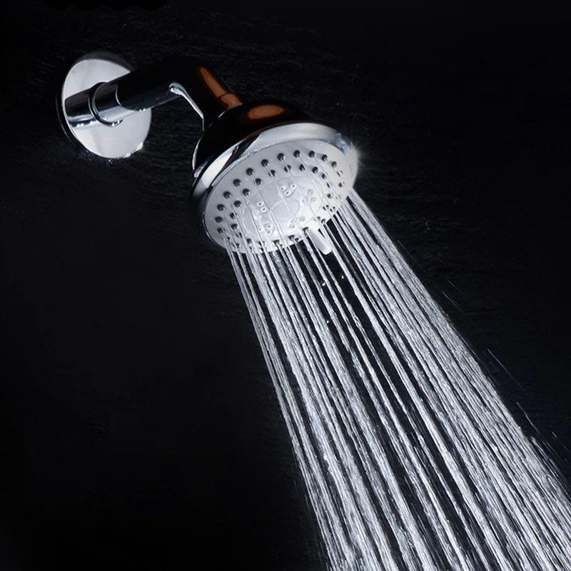 Round Stainless Steel Showerhead in Silver Wall-Mount Showerhead -Bathlova