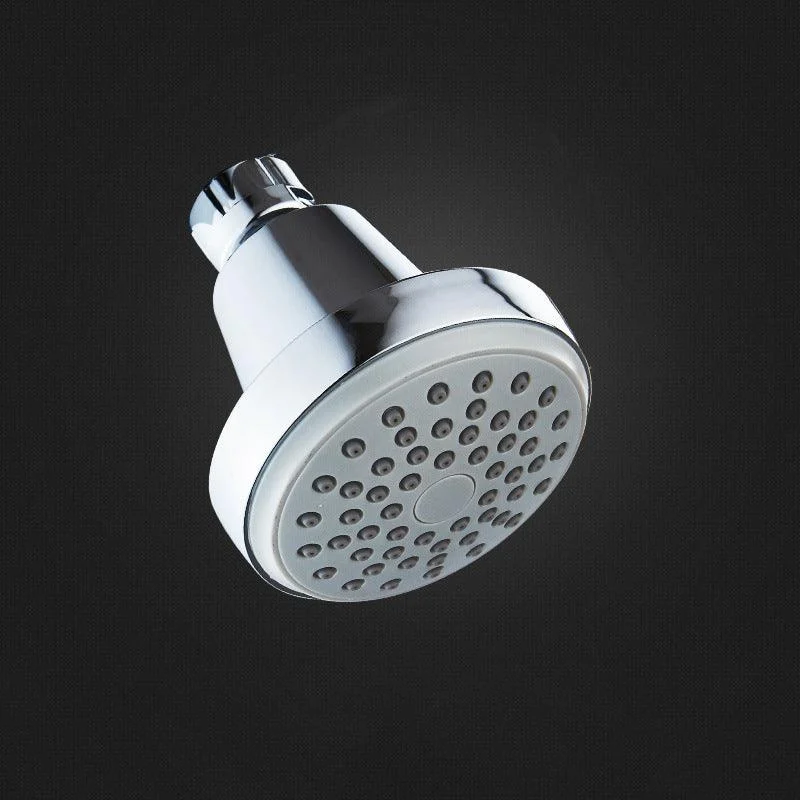 Round Stainless Steel Showerhead in Silver Wall-Mount Showerhead -Bathlova