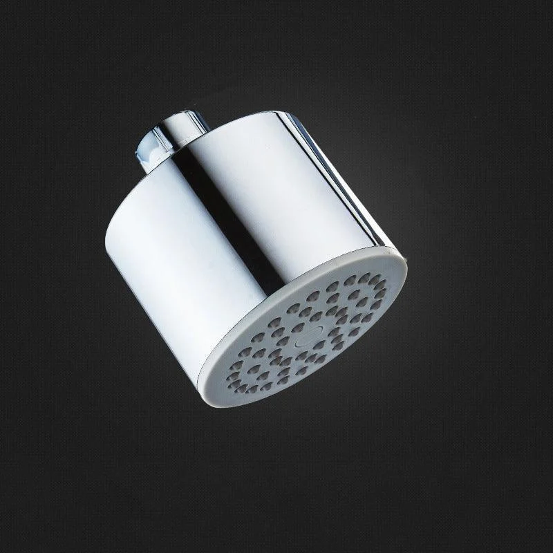 Round Stainless Steel Showerhead in Silver Wall-Mount Showerhead -Bathlova