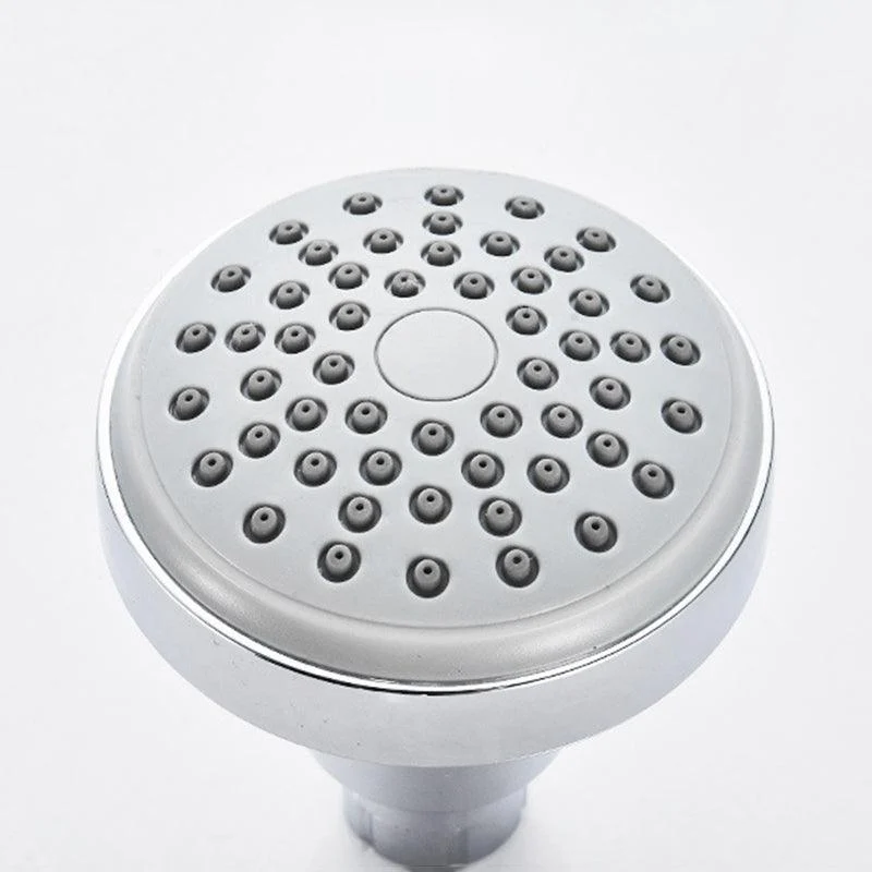 Round Stainless Steel Showerhead in Silver Wall-Mount Showerhead -Bathlova