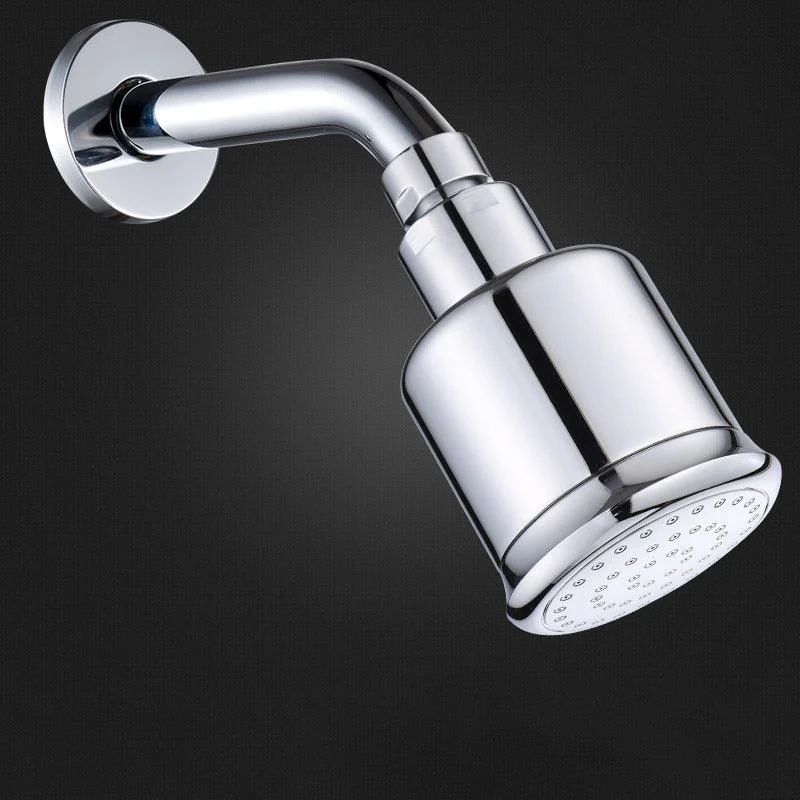 Round Stainless Steel Showerhead in Silver Wall-Mount Showerhead -Bathlova