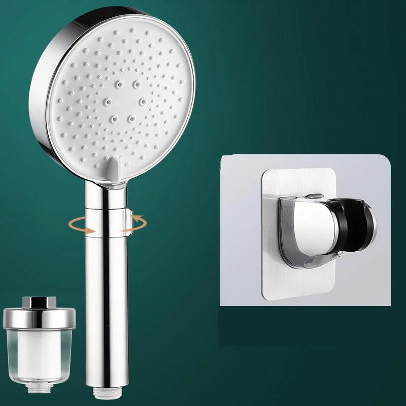 Round Water Filtration Hand Shower Adjustable Water Flow Wall-Mount Hand Shower -Bathlova