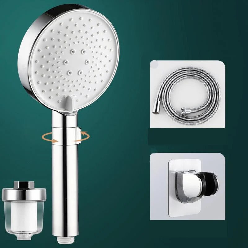 Round Water Filtration Hand Shower Adjustable Water Flow Wall-Mount Hand Shower -Bathlova