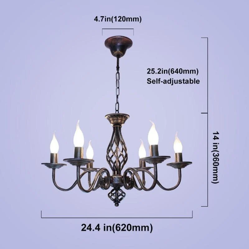 Rustic French Chandelier -Bathlova