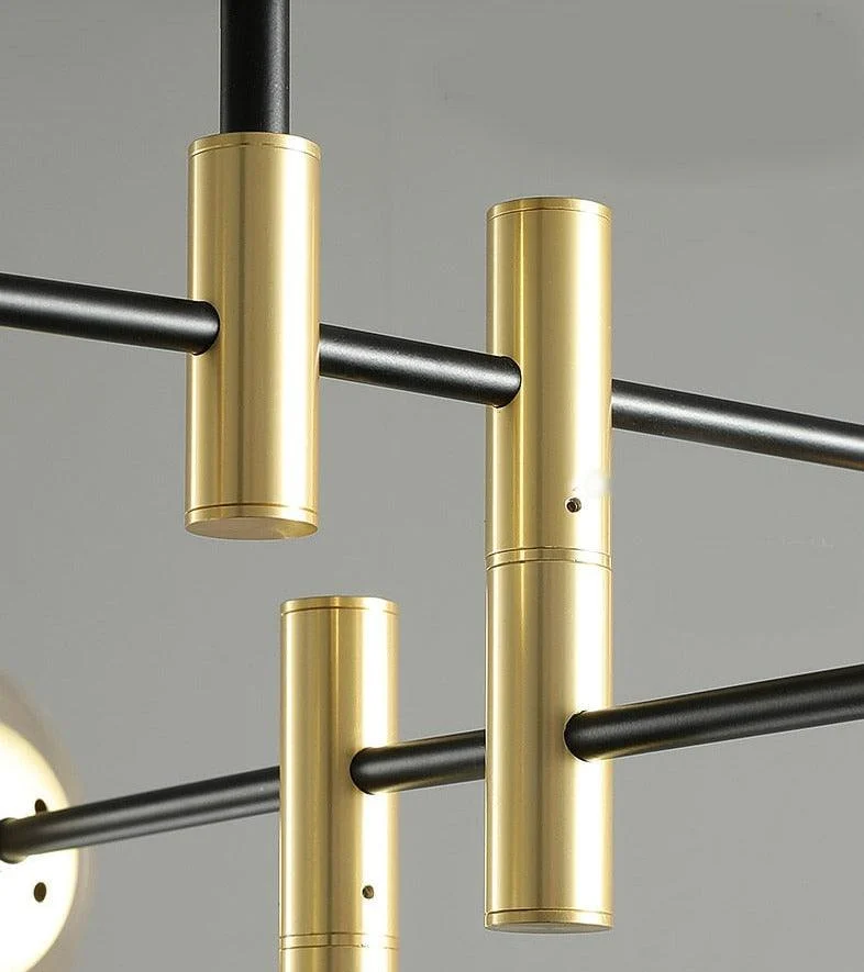 Sable - Modern Glass Multi-Bulb Chandelier -Bathlova