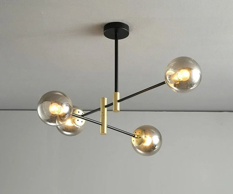 Sable - Modern Glass Multi-Bulb Chandelier -Bathlova