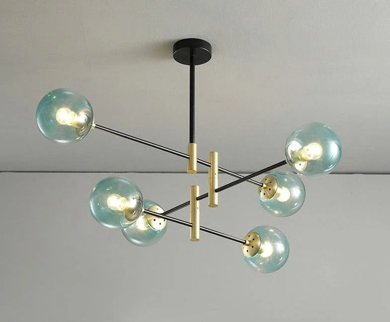 Sable - Modern Glass Multi-Bulb Chandelier -Bathlova