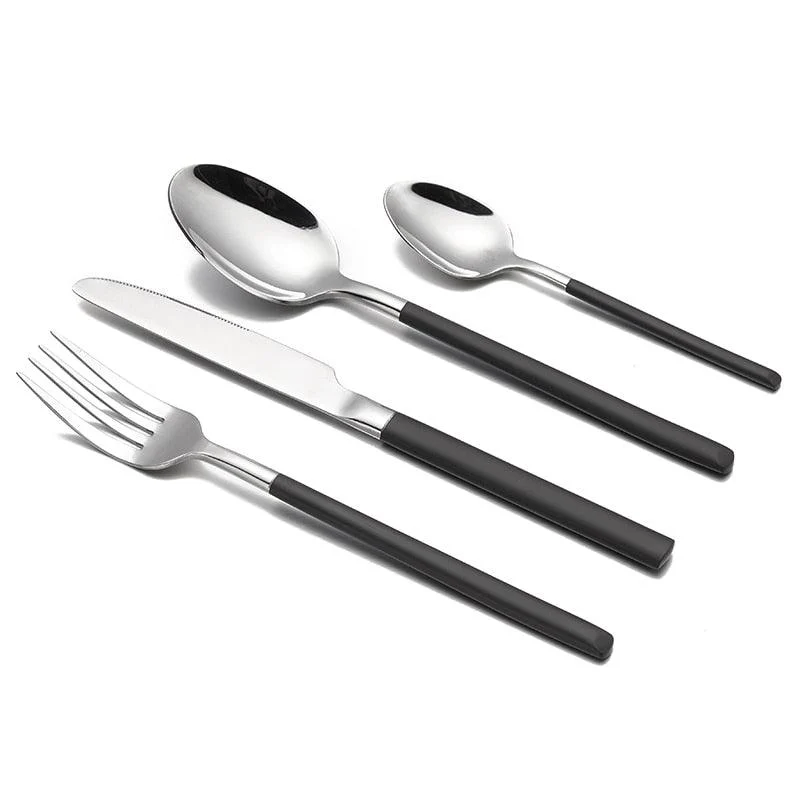 Sachi - Mirrored Finish Stainless Steel Silverware Set -Bathlova