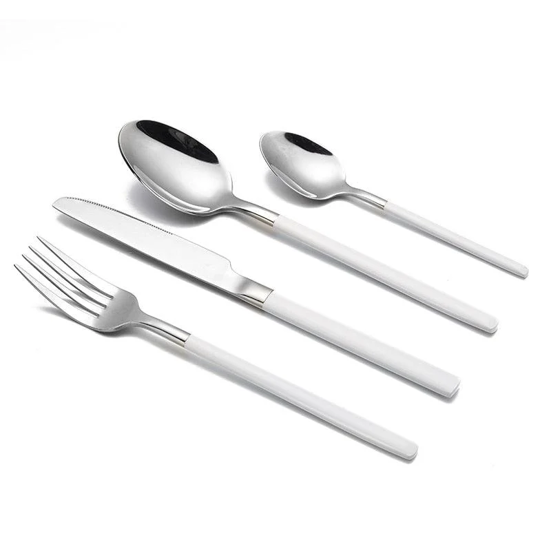 Sachi - Mirrored Finish Stainless Steel Silverware Set -Bathlova