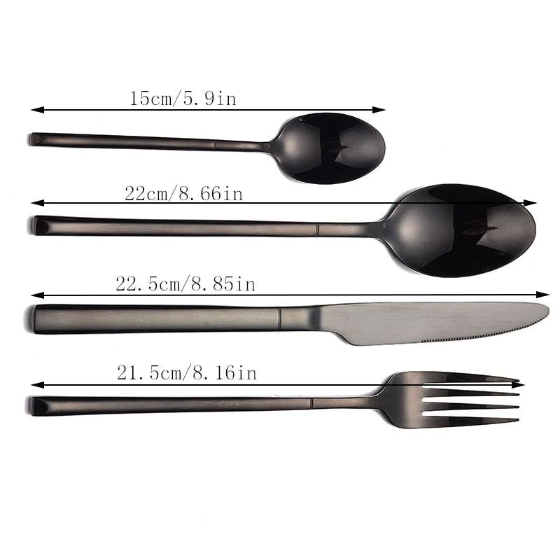 Sachi - Mirrored Finish Stainless Steel Silverware Set -Bathlova