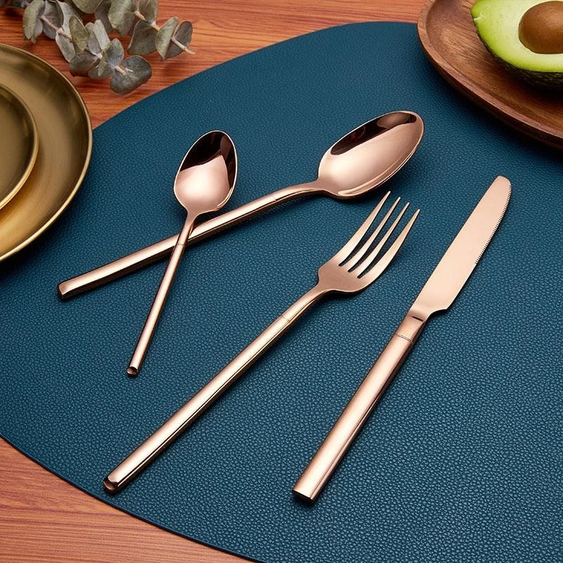 Sachi - Mirrored Finish Stainless Steel Silverware Set -Bathlova