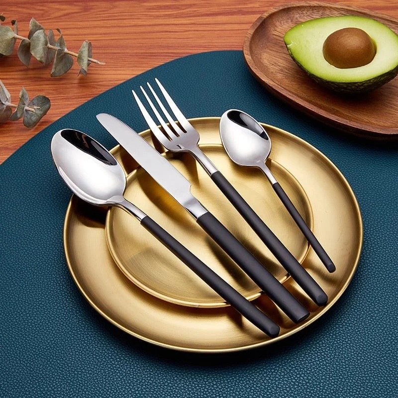 Sachi - Mirrored Finish Stainless Steel Silverware Set -Bathlova