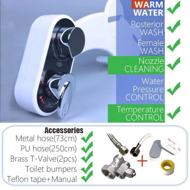 Self Cleaning Bidet Feminine Toilet Water Spray Toilet Seat Heated -Bathlova