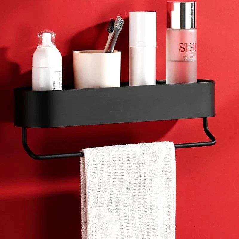 Shelf Rack Wall Mounted Shelves Bath Towel Holder Shower Storage Basket -Bathlova