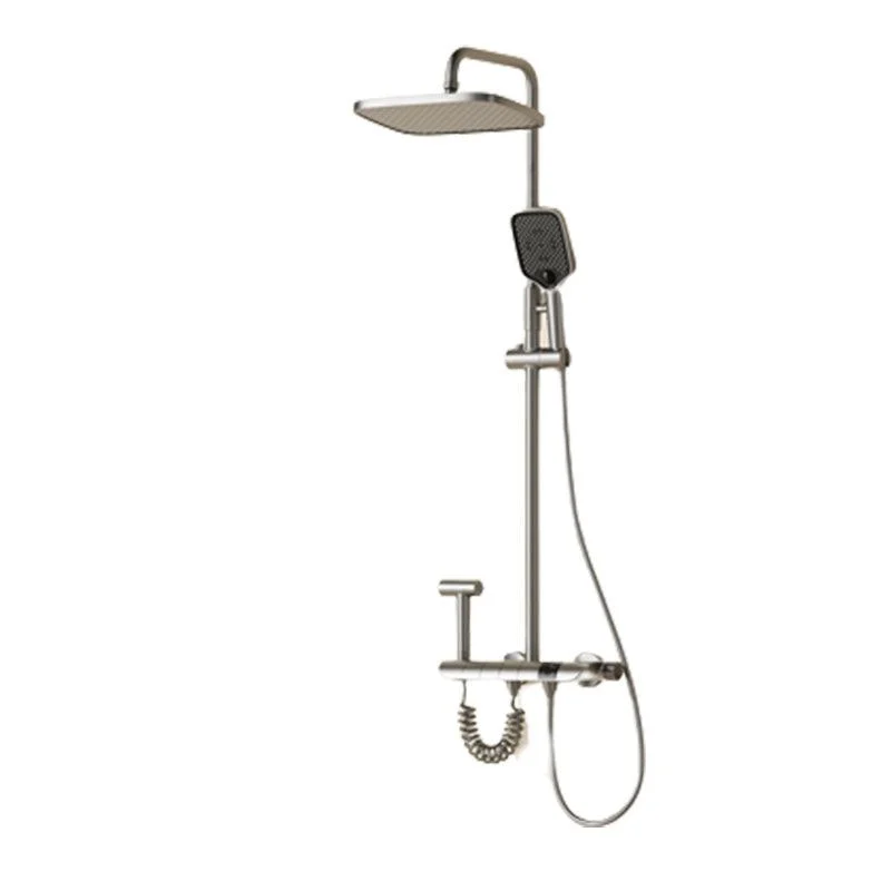 Shower Combo Solid Color Slide Bar Included Bath Tub and Shower Head Set -Bathlova