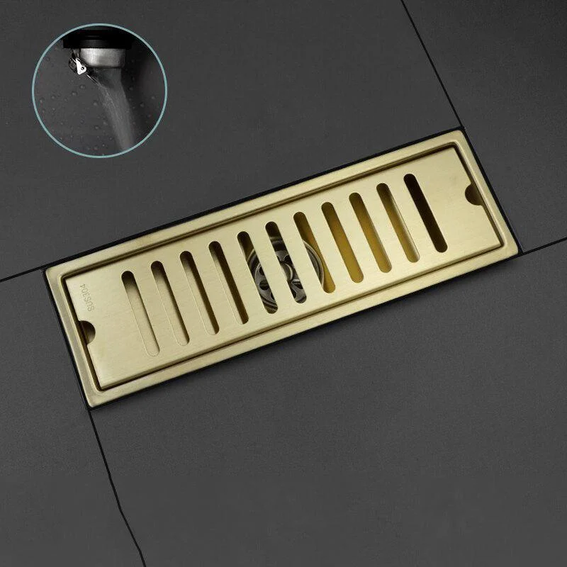 Shower Drain Floor Douche Square Cover Drain Long Linear Drainage -Bathlova