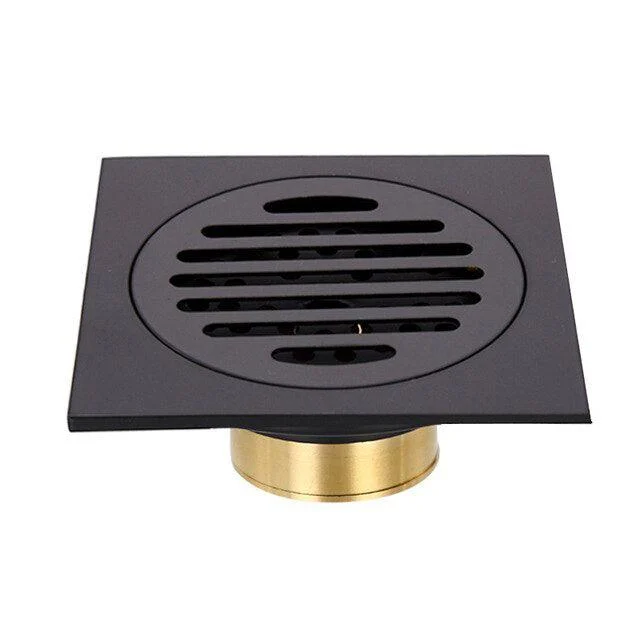 Shower Drains Square Bath Hair Strainer Brass Bathroom Floor Drain -Bathlova