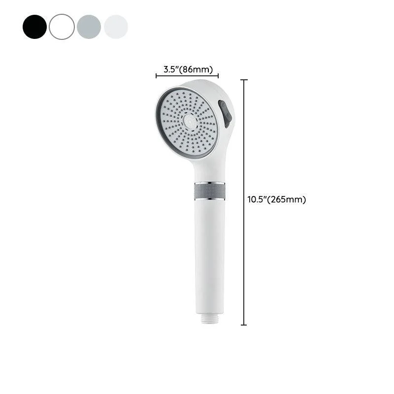 Shower Head 3-Setting Modern Round Plastic Water Filtration Handheld Shower Head -Bathlova