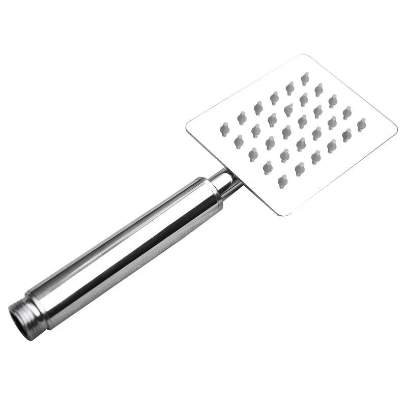 Shower Head Brass Square Raining Jet Tube Handheld Shower Head -Bathlova