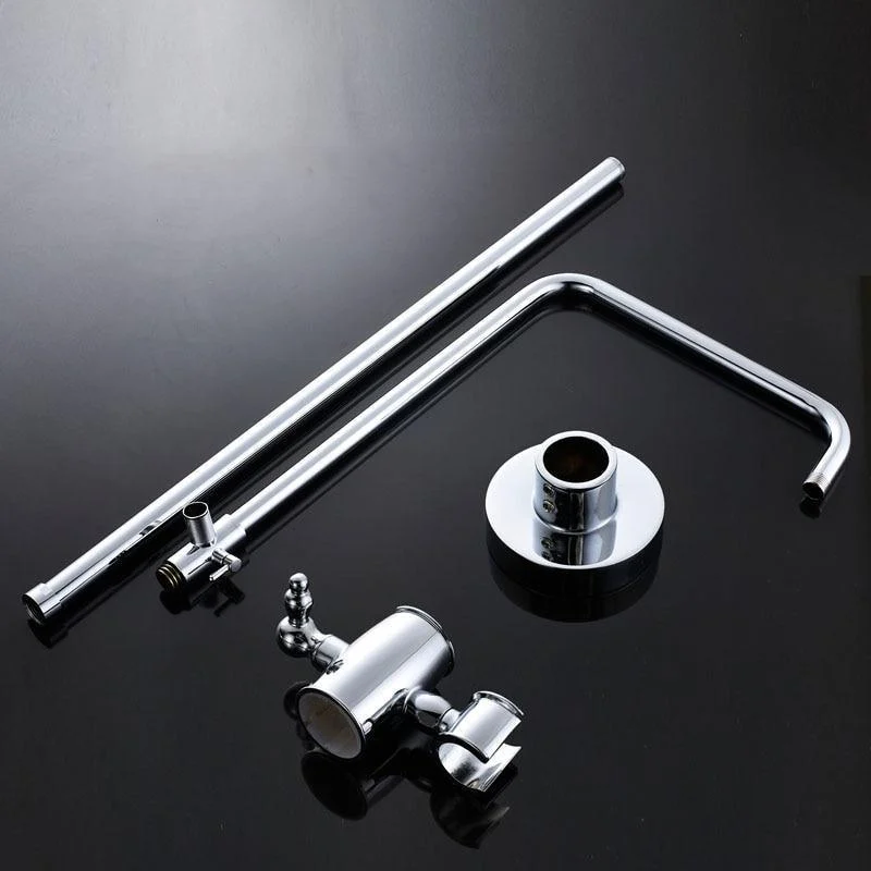 Shower Head Holder and Sliding Bar Shower Pipe -Bathlova