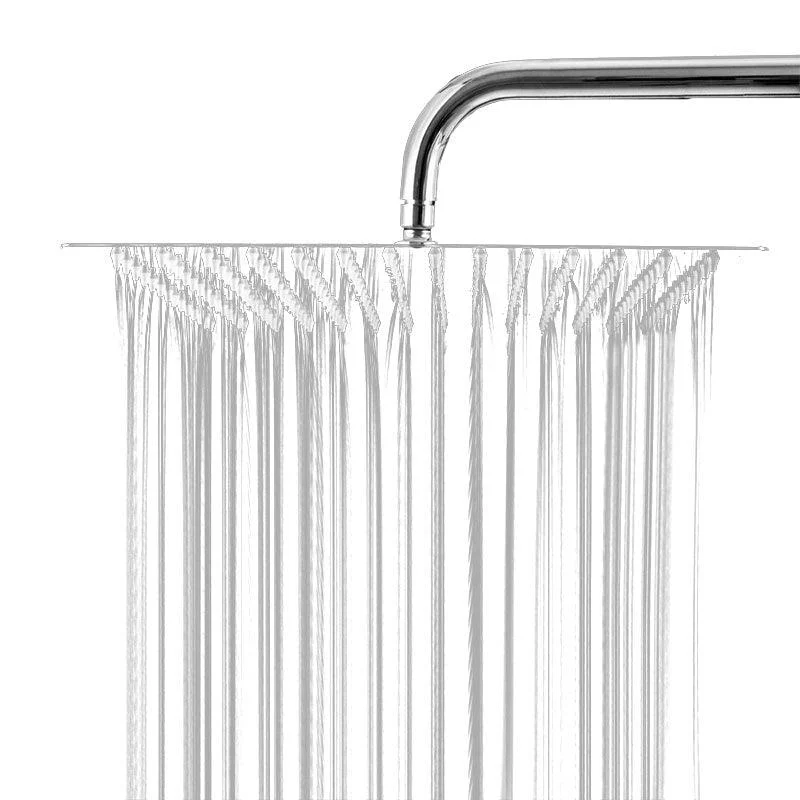 Shower Head Square Wall Mounted Raining Jet Stainless Shower Head -Bathlova