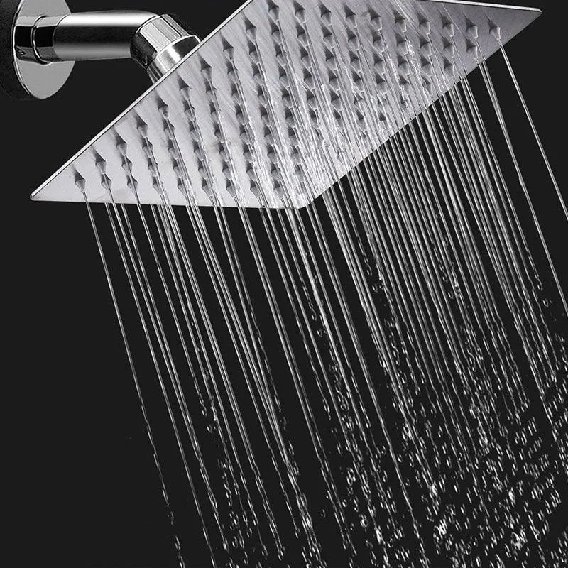 Shower Head Square Wall Mounted Raining Jet Stainless Shower Head -Bathlova