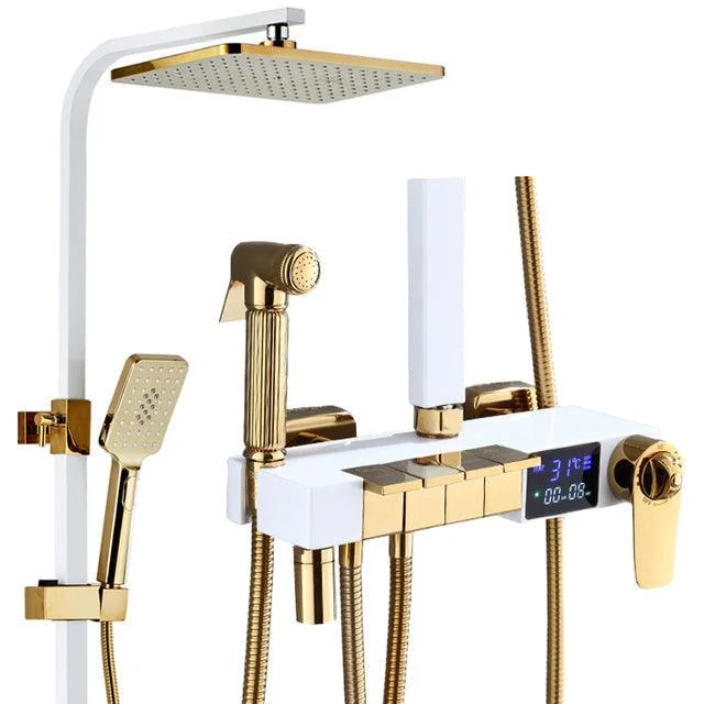 Shower Mixer Tap Rainfall Shower Head Thermostatic Shower System -Bathlova