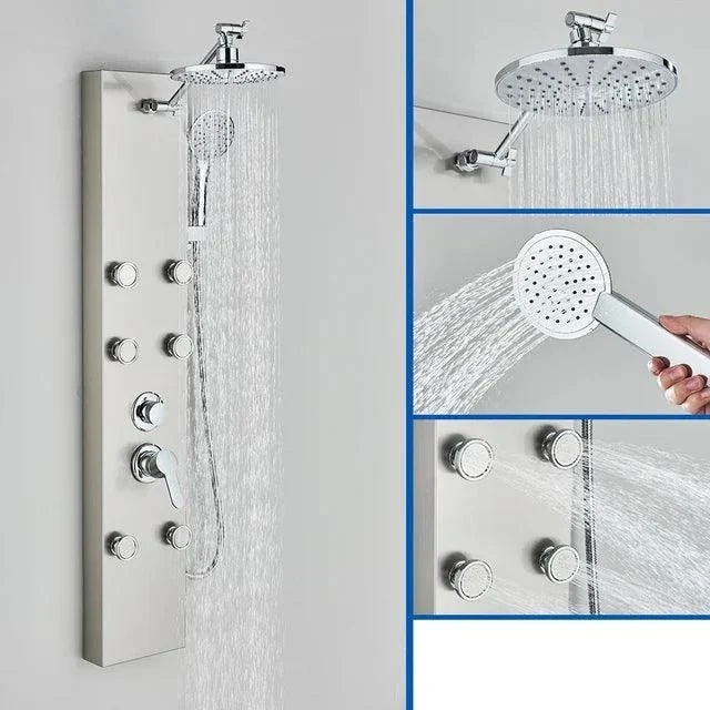 Shower Panel Column Waterfall Shower Head Massage Jets Shower Tap -Bathlova