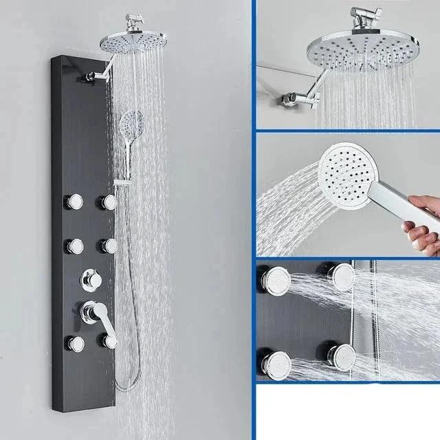 Shower Panel Column Waterfall Shower Head Massage Jets Shower Tap -Bathlova