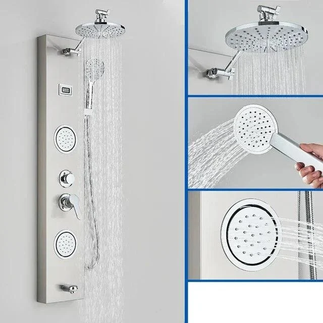 Shower Panel Column Waterfall Shower Head Massage Jets Shower Tap -Bathlova