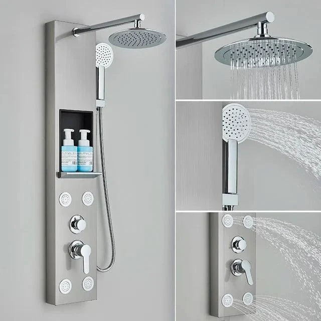 Shower Panel Tap Degree Display with SPA Massage Jet Shower System -Bathlova