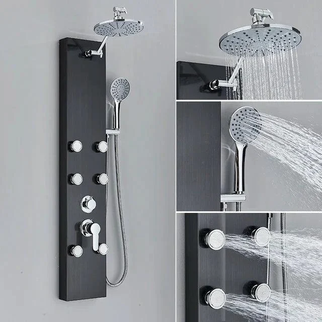 Shower Panel Tap Degree Display with SPA Massage Jet Shower System -Bathlova