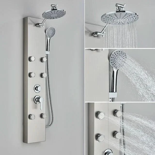 Shower Panel Tap Degree Display with SPA Massage Jet Shower System -Bathlova