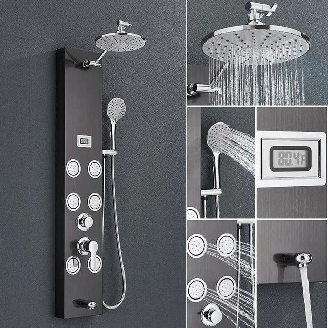 Shower Panel Tap Degree Display with SPA Massage Jet Shower System -Bathlova