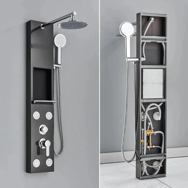 Shower Panel Tap Degree Display with SPA Massage Jet Shower System -Bathlova